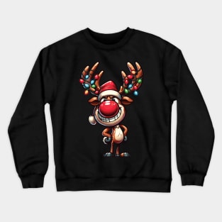 Funny Reindeer Christmas Crewneck Sweatshirt